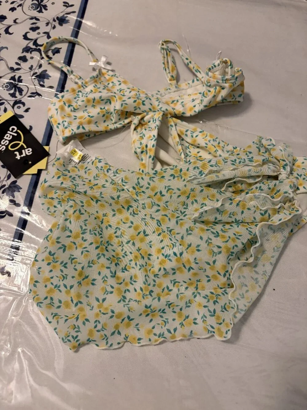 NWT by Art Class Girl's 3 piece bathing suit size 6 / 7